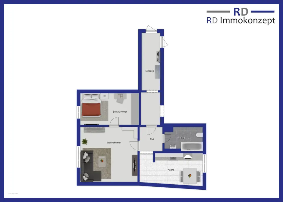 2 Zimmer Wohnung mit 34 m² in Weimar – Bild 7