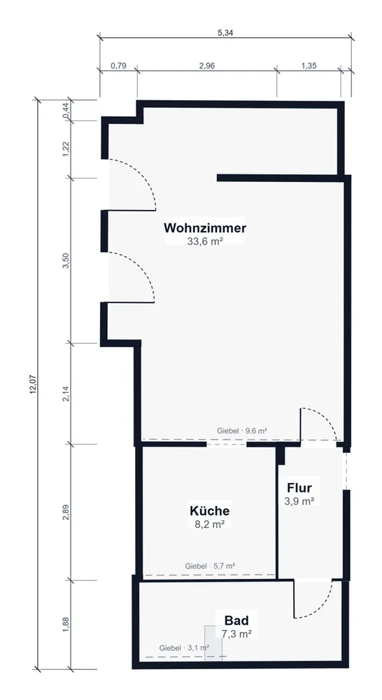 1 Zimmer Wohnung mit 49 m² in Limbach-Oberfrohna – Bild 8