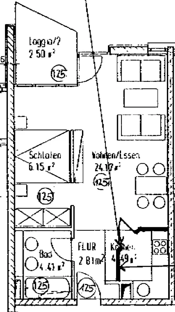 1 Zimmer Wohnung mit 44 m² in München – Bild 9