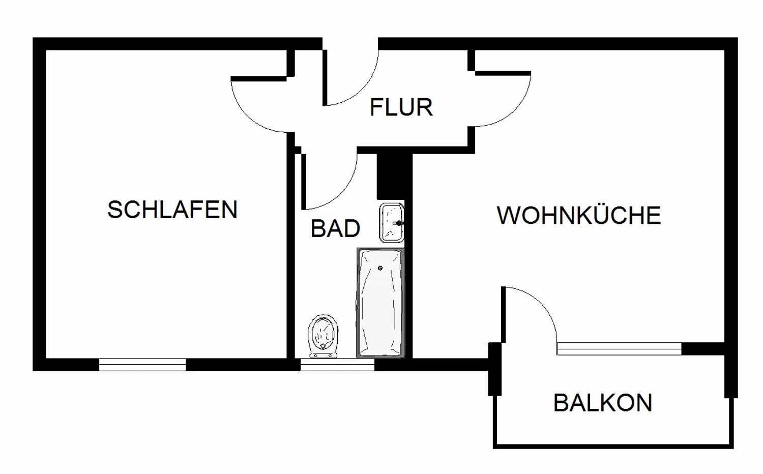 2 Zimmer Wohnung mit 37 m² in Bochum – Bild 2