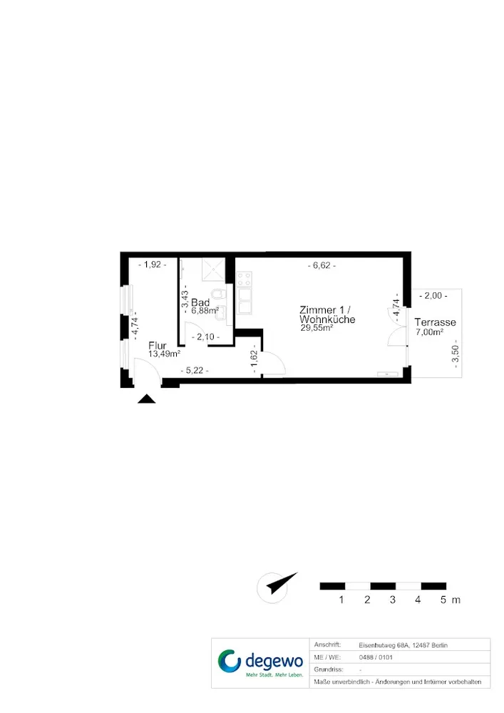 1 Zimmer Wohnung mit 53 m² in Berlin – Bild 12