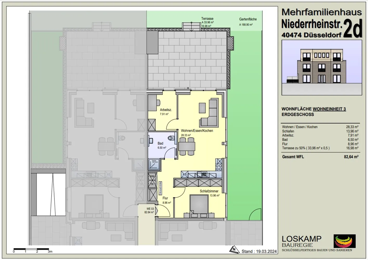 3 room apartment with 83 m² in Düsseldorf – Photo 3