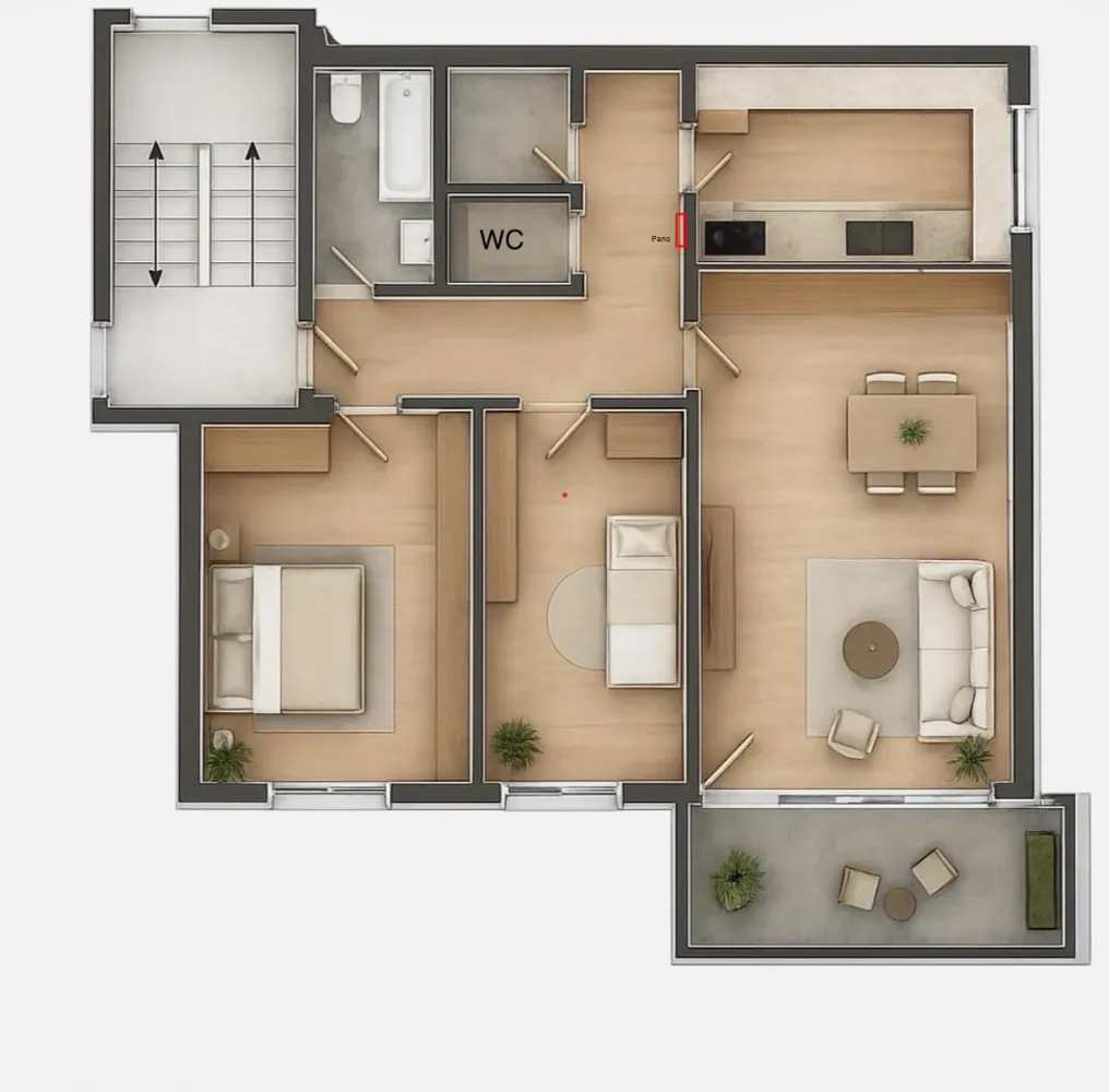 4 Zimmer Wohnung mit 73 m² in Heilbronn – Bild 3