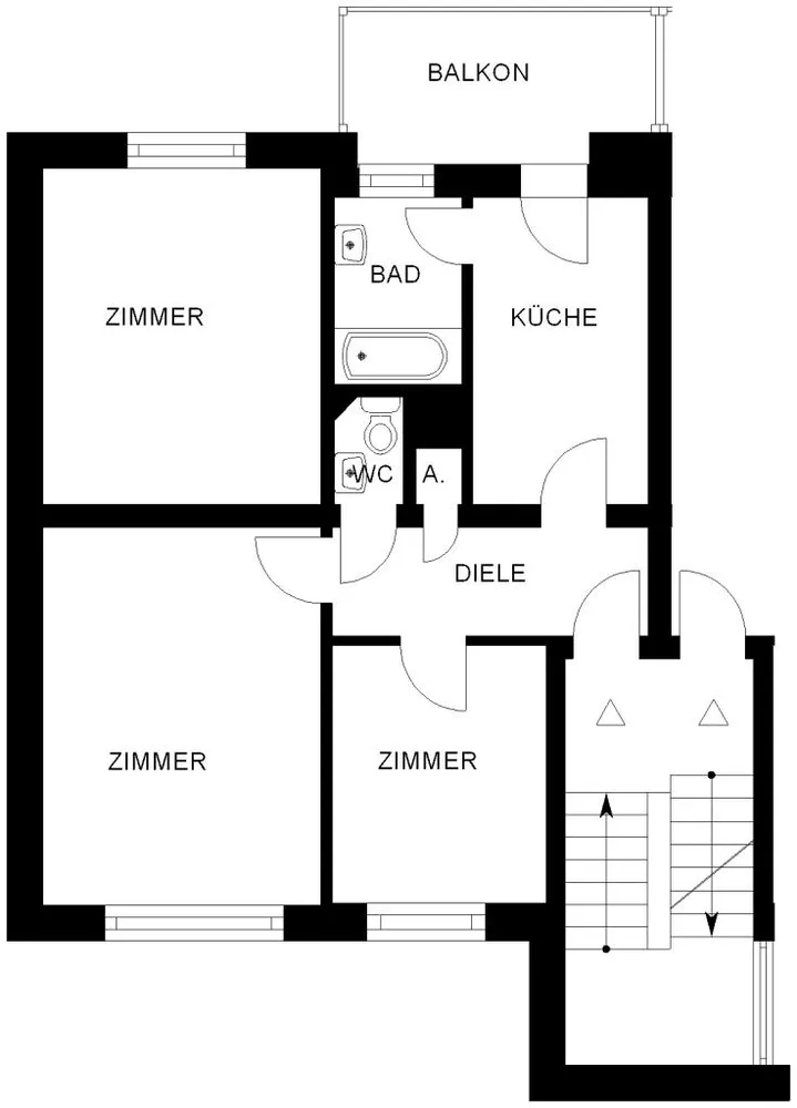 3 Zimmer Wohnung mit 59 m² in Bochum – Bild 3