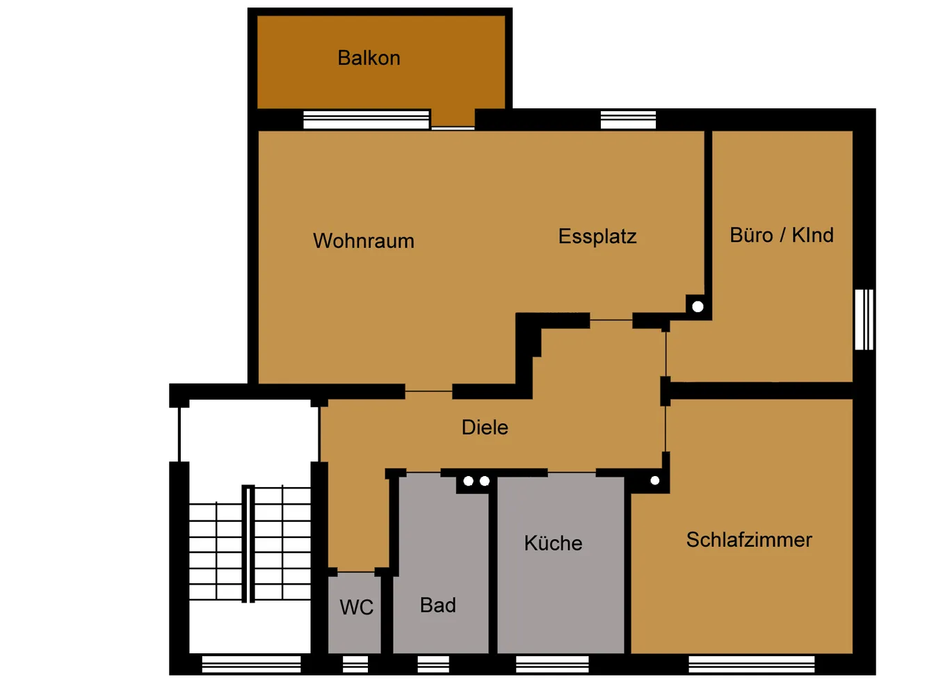 3 Zimmer Wohnung mit 91 m² in Münster – Bild 2
