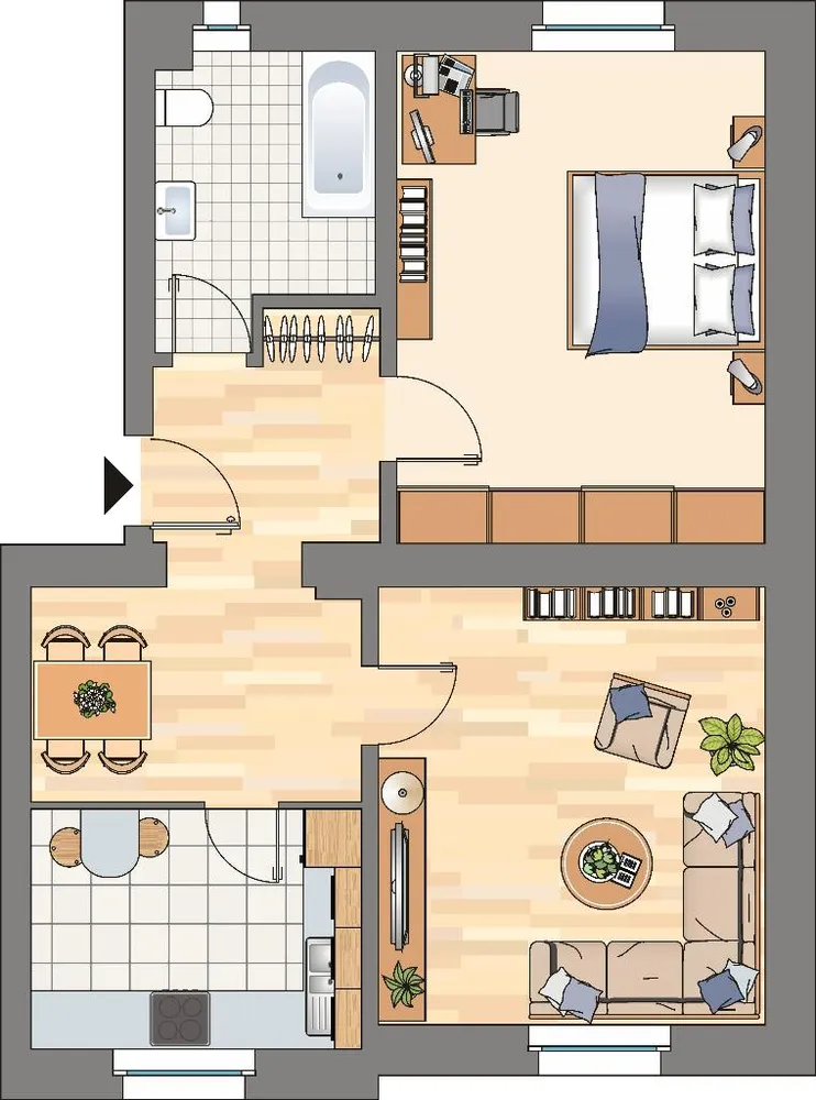 2 Zimmer Wohnung mit 65 m² in Dortmund – Bild 2