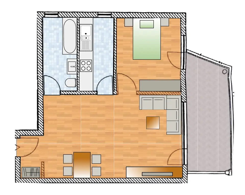 2 Zimmer Wohnung mit 53 m² in Bruchsal – Bild 6