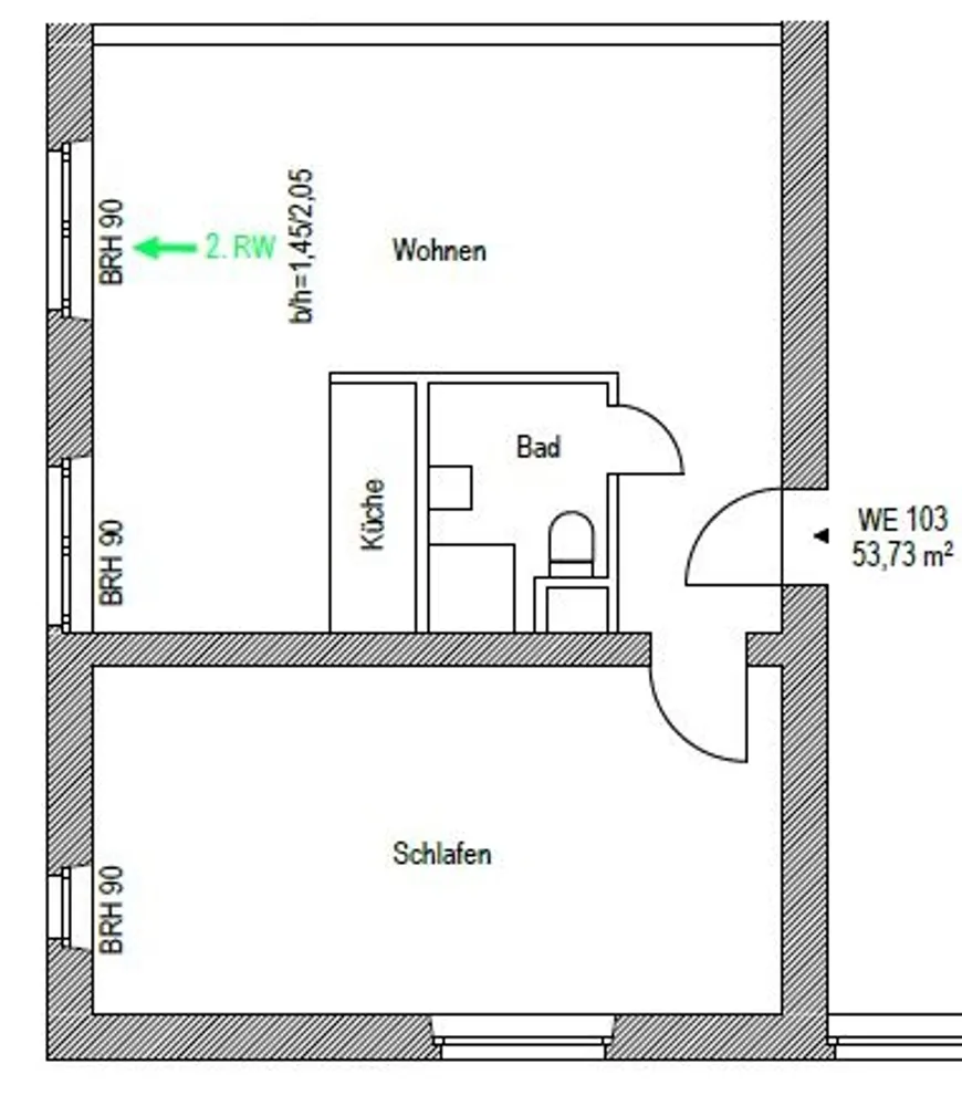 2 Zimmer Wohnung mit 54 m² in Potsdam – Bild 9