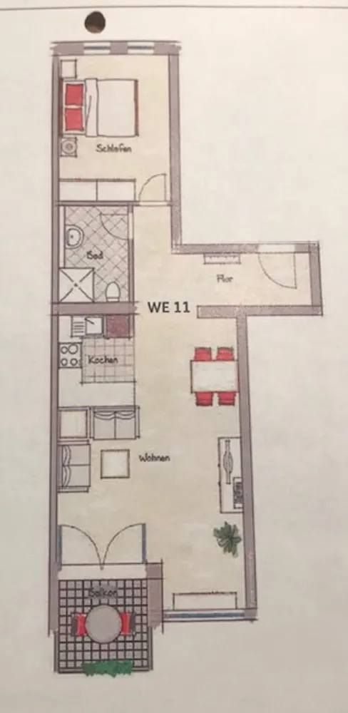 2 Zimmer Wohnung mit 55 m² in Wiesbaden – Bild 2