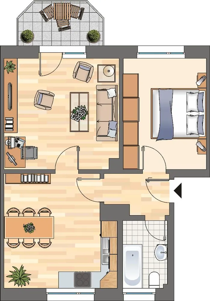 2 Zimmer Wohnung mit 53 m² in Hagen – Bild 7