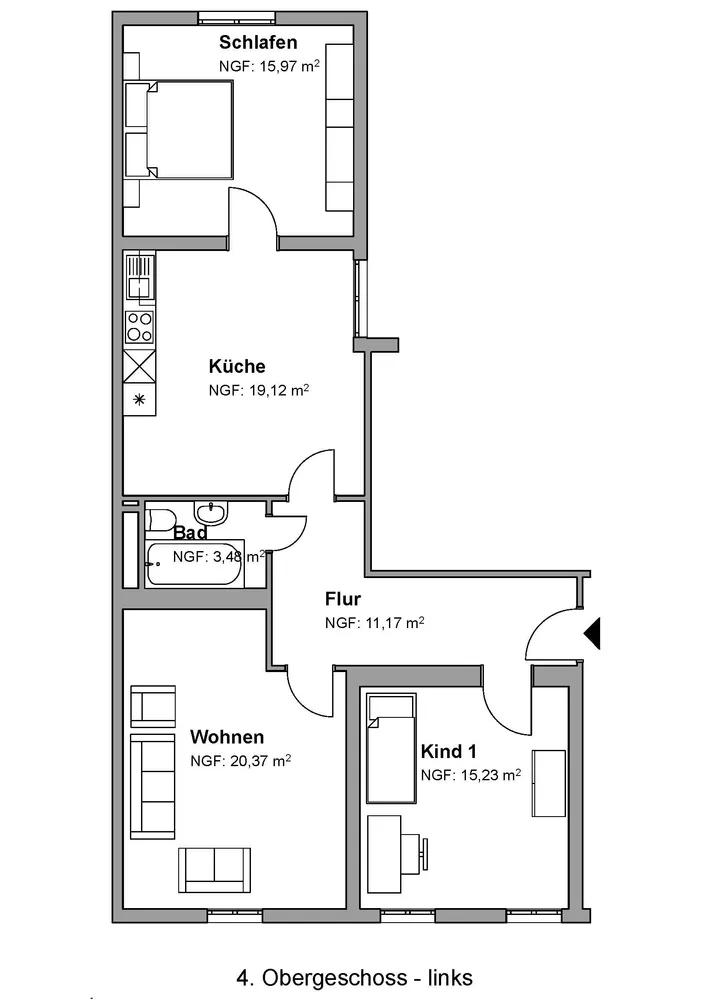 3 Zimmer Wohnung mit 84 m² in Hagen – Bild 10