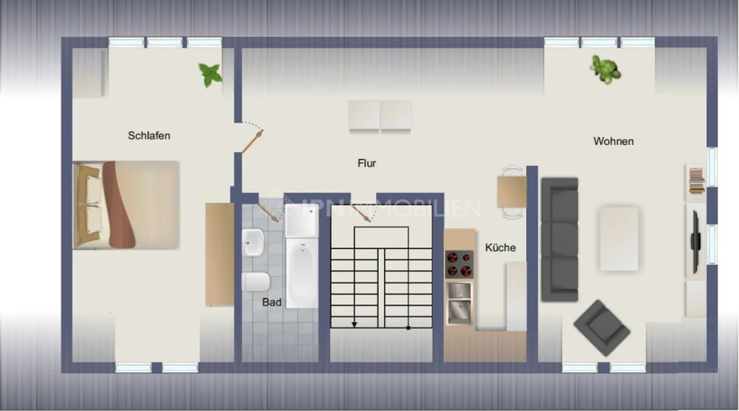2 Zimmer Wohnung mit 105 m² in Rostock – Bild 4