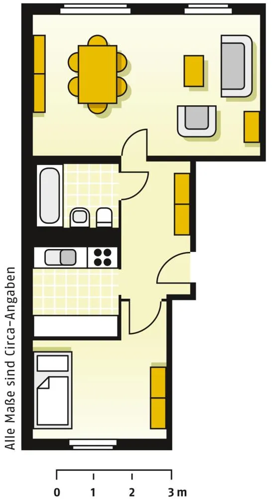 2 Zimmer Wohnung mit 47 m² in Cottbus – Bild 2