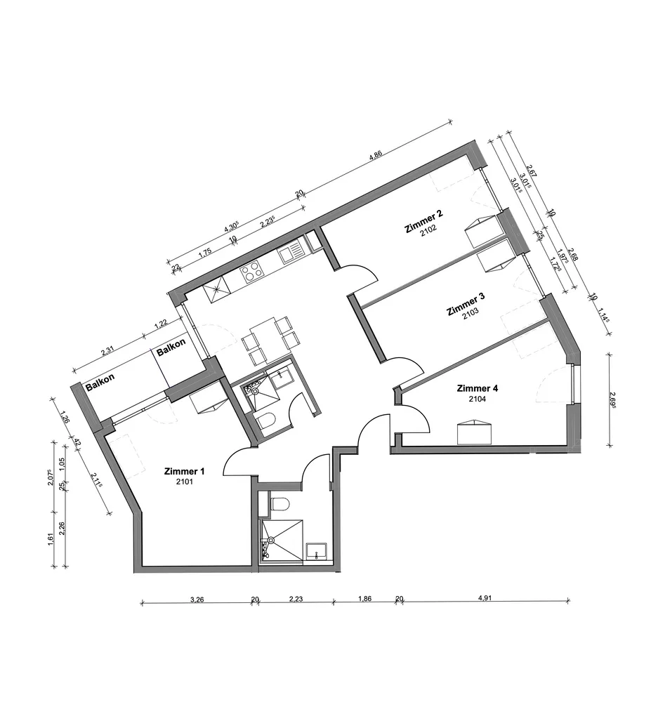 1 Zimmer Wohnung mit 20 m² in München – Bild 5