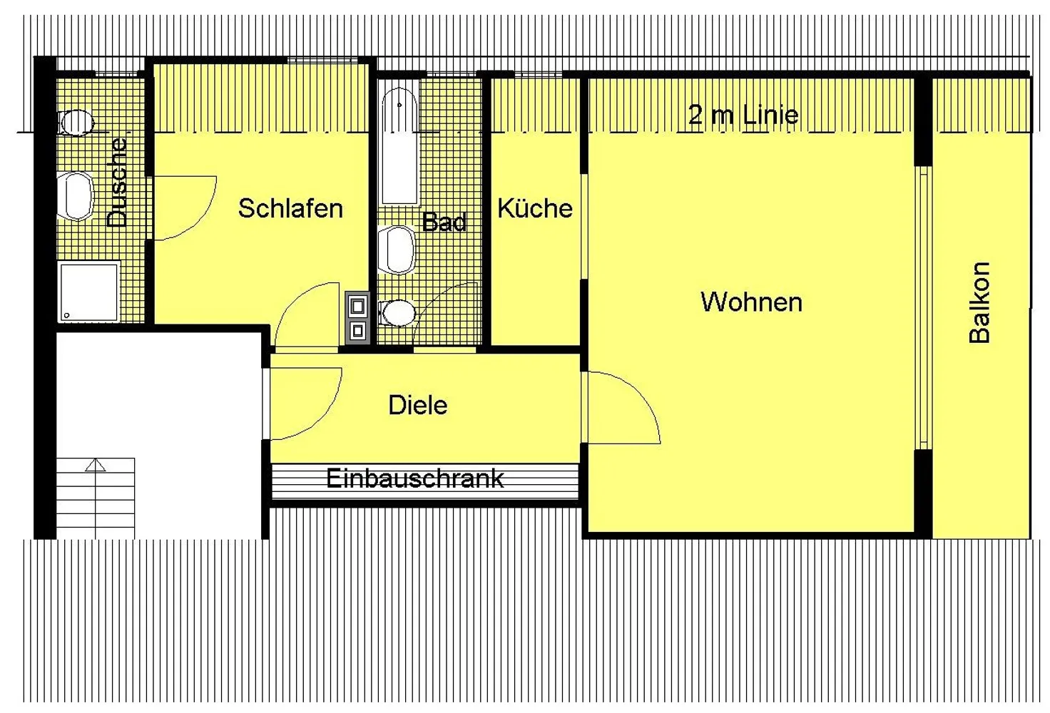 2 Zimmer Wohnung mit 55 m² in Essen – Bild 1
