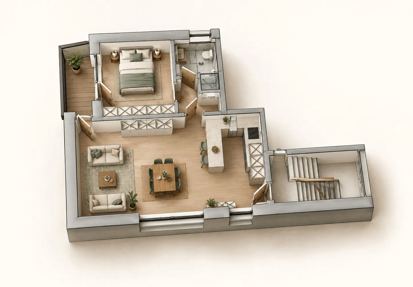 3 Zimmer Wohnung mit 66 m² in Stuttgart – Bild 1