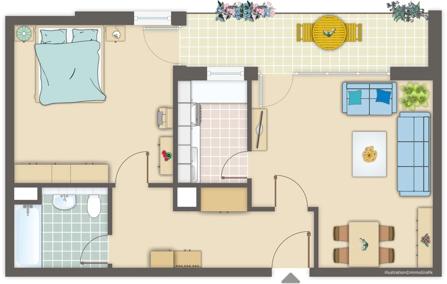 2 Zimmer Wohnung mit 57 m² in Köln – Bild 8