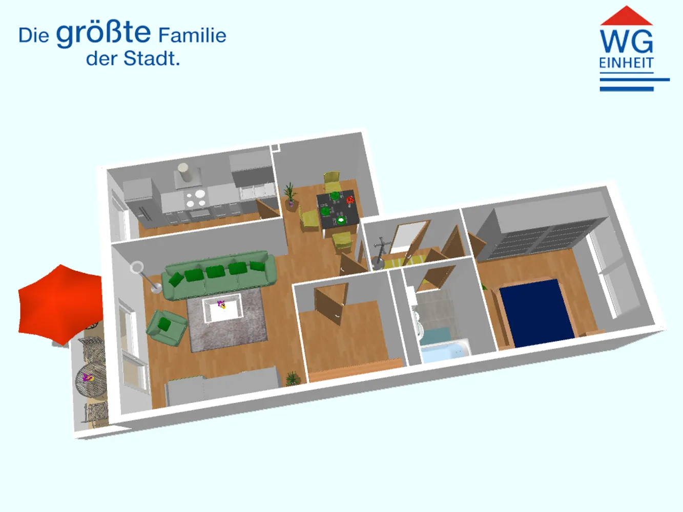 2 Zimmer Wohnung mit 56 m² in Chemnitz – Bild 3