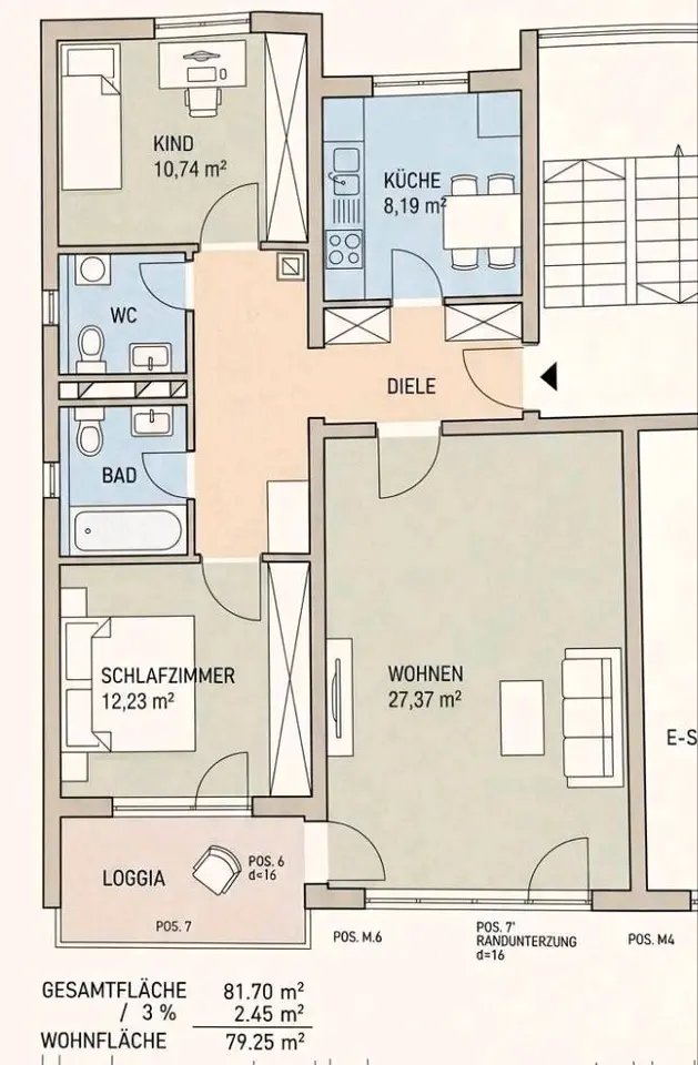 3 Zimmer Wohnung mit 74 m² in Kassel – Bild 7