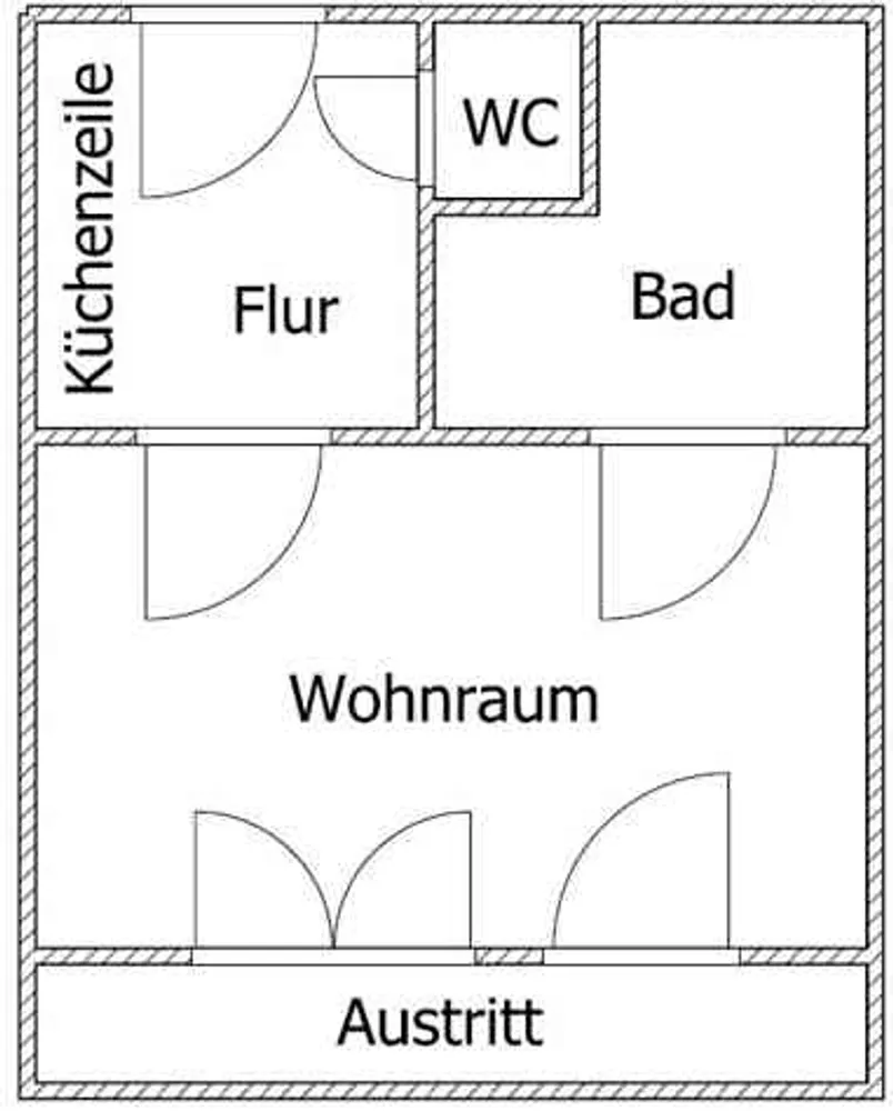 1 Zimmer Wohnung mit 29 m² in Düsseldorf – Bild 3