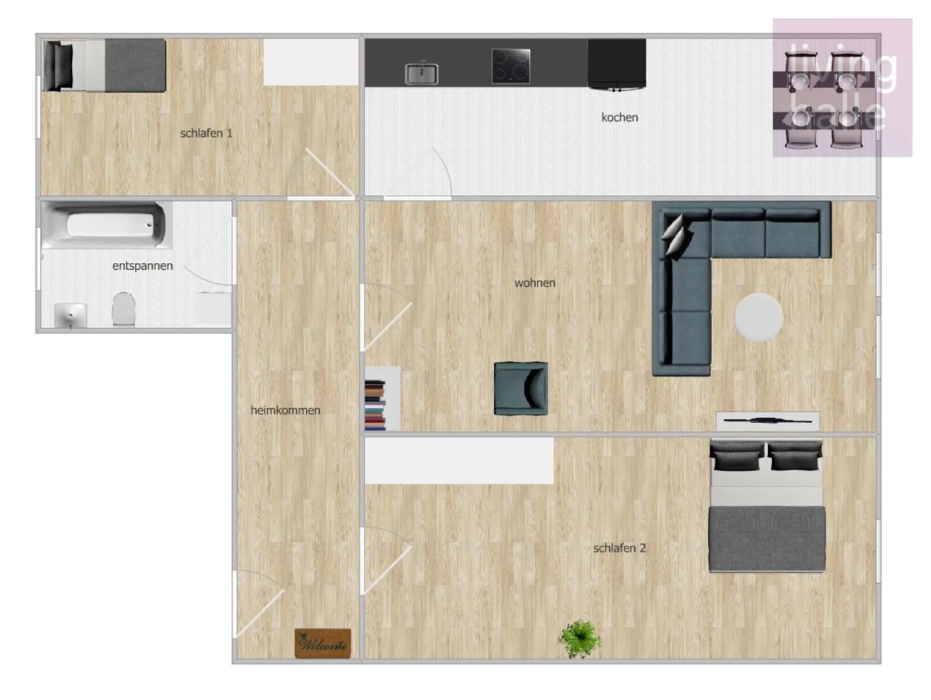 3 Zimmer Wohnung mit 78 m² in Halle (Saale) – Bild 10