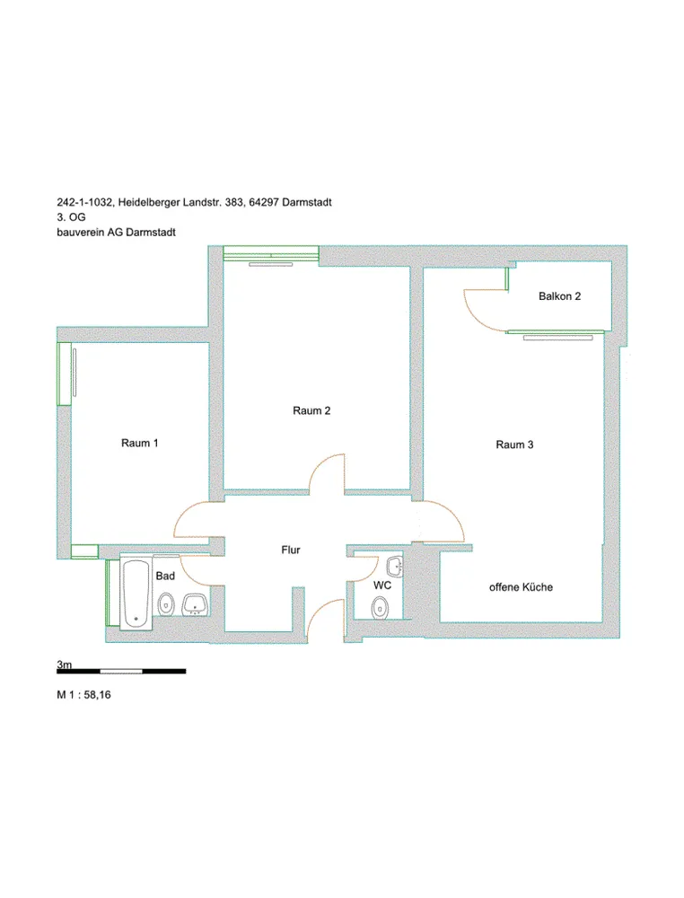 3 Zimmer Wohnung mit 86 m² in Darmstadt – Bild 10