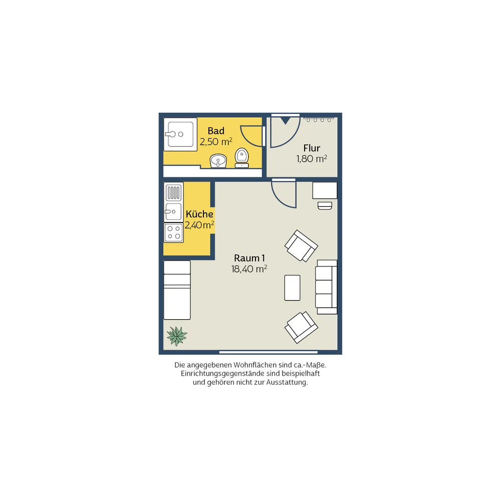 1 Zimmer Wohnung mit 25 m² in Leipzig – Bild 6