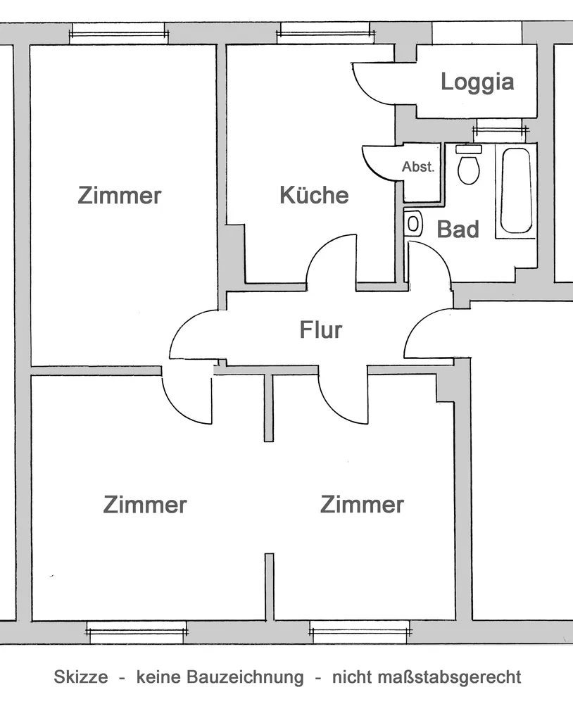 3 Zimmer Wohnung mit 72 m² in Hamburg – Bild 5