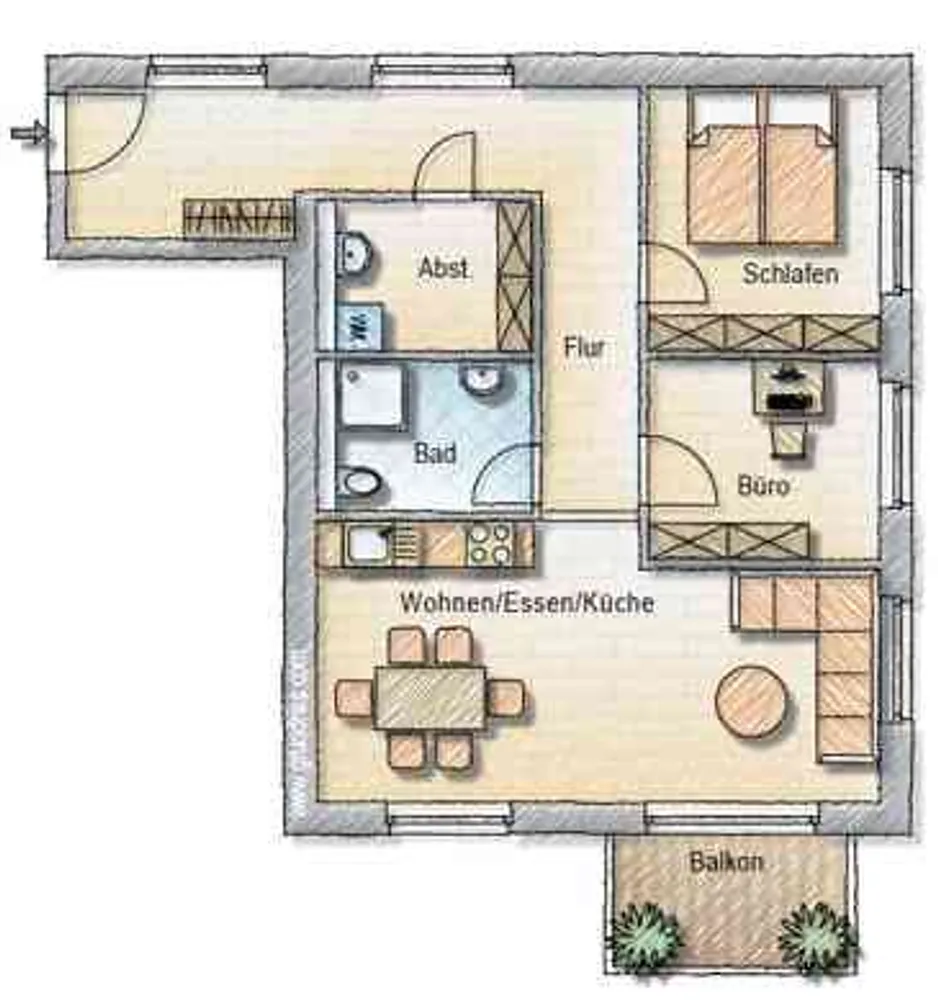 3 room apartment with 69 m² in Kassel – Photo 2