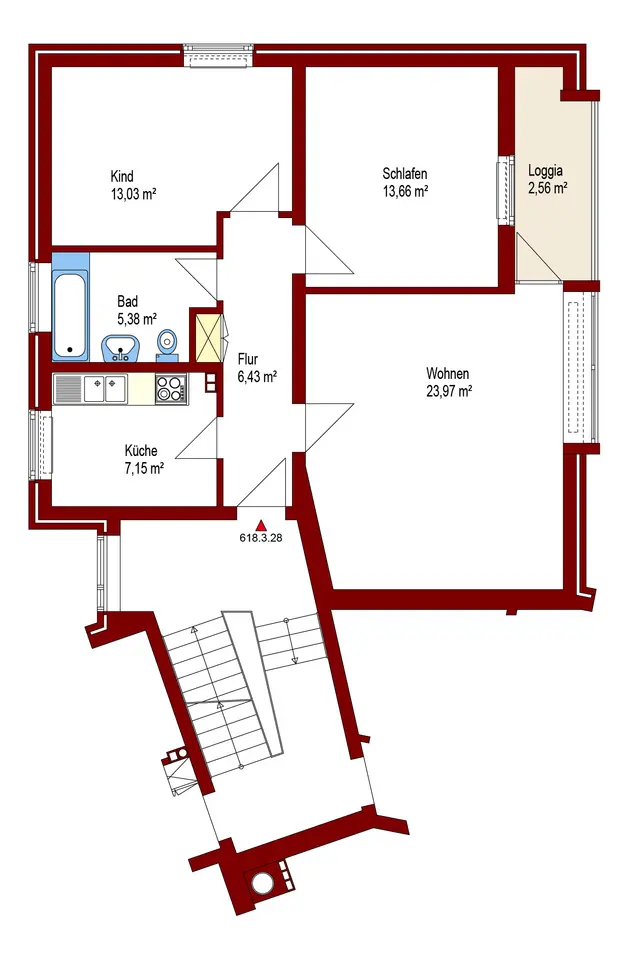 3 Zimmer Wohnung mit 72 m² in Oldenburg – Bild 10