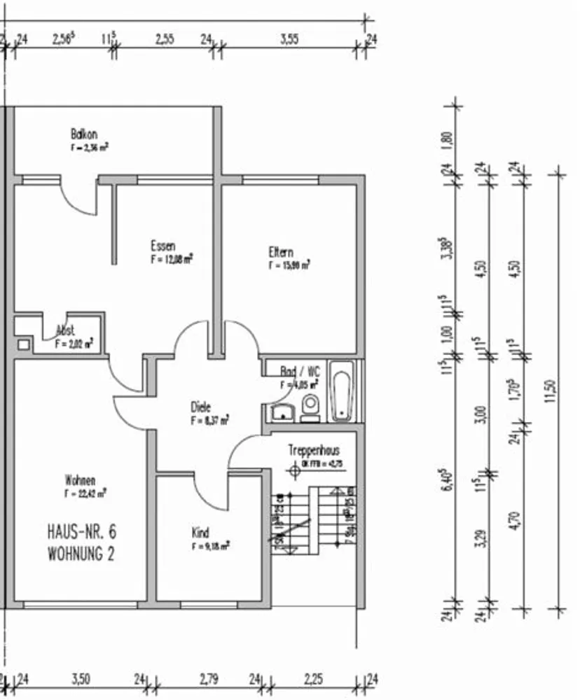 3 Zimmer Wohnung mit 88 m² in Ludwigshafen am Rhein – Bild 3
