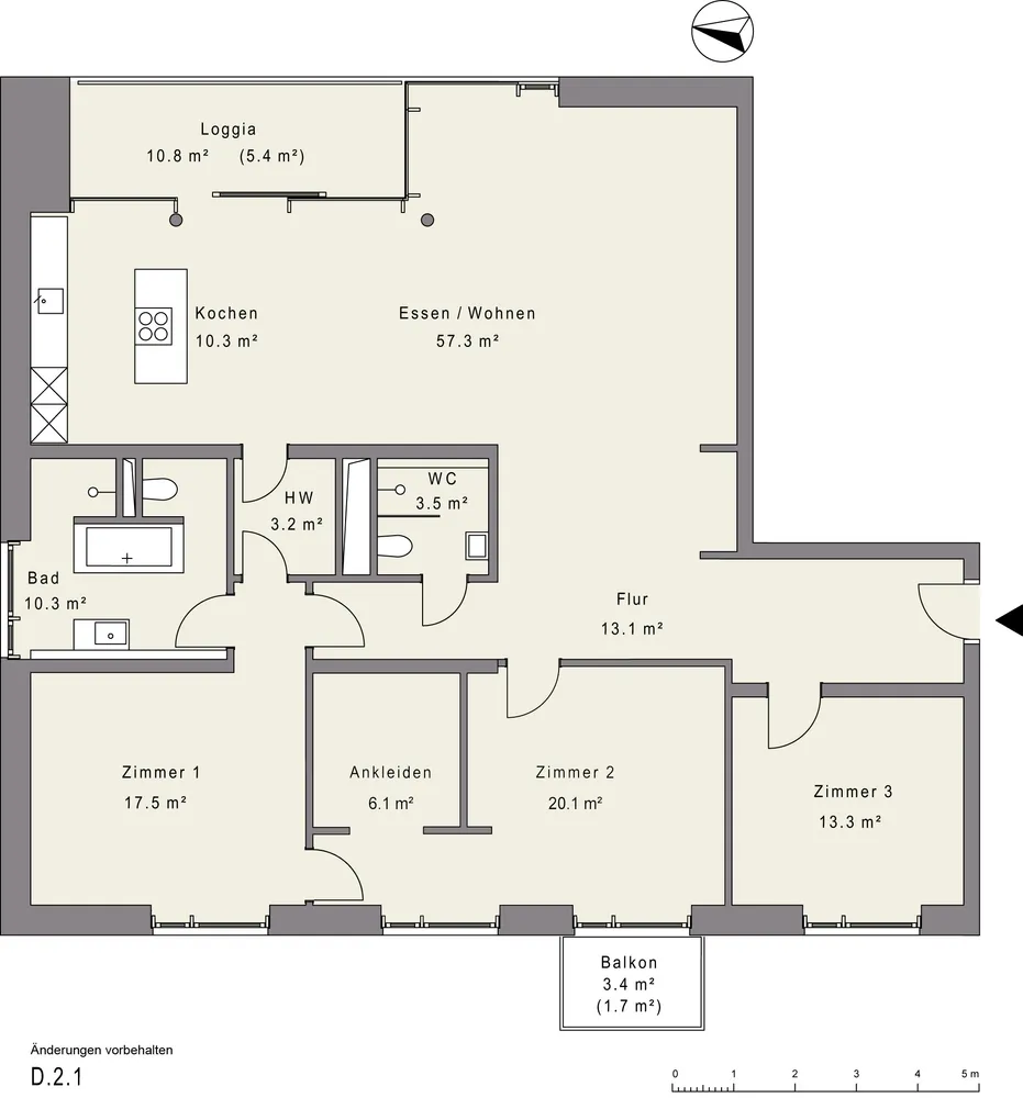 4 Zimmer Wohnung mit 126 m² in Hamburg – Bild 9