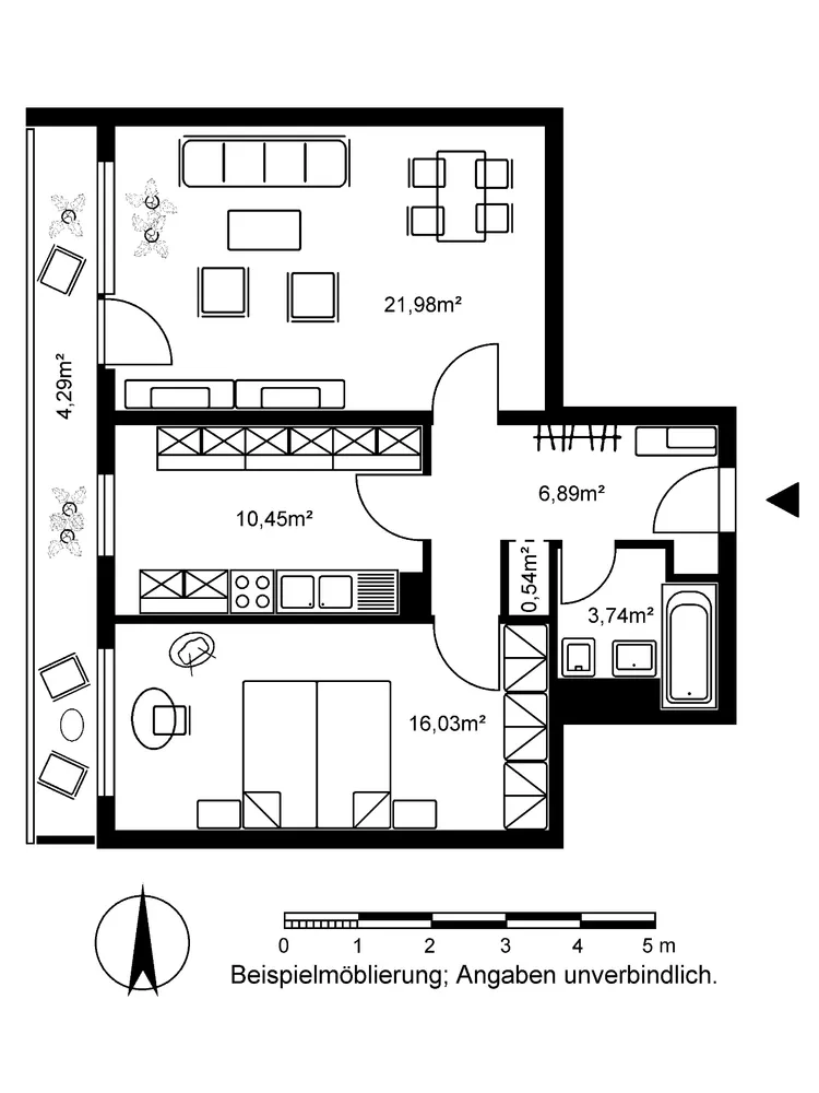 2 Zimmer Wohnung mit 64 m² in Wiesbaden – Bild 7