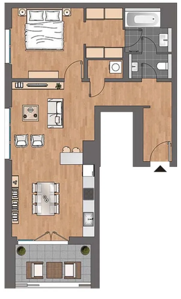 2 room apartment with 70 m² in Düsseldorf – Photo 9