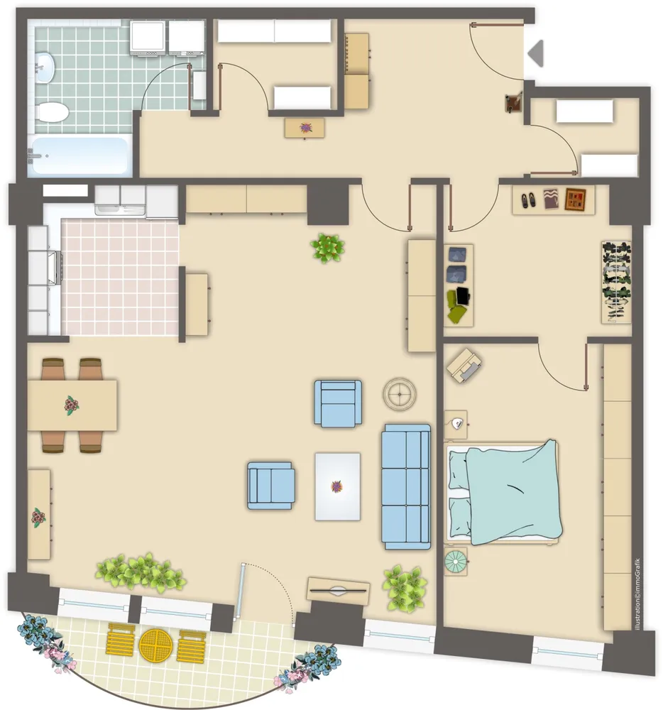 2 Zimmer Wohnung mit 112 m² in Mönchengladbach – Bild 2