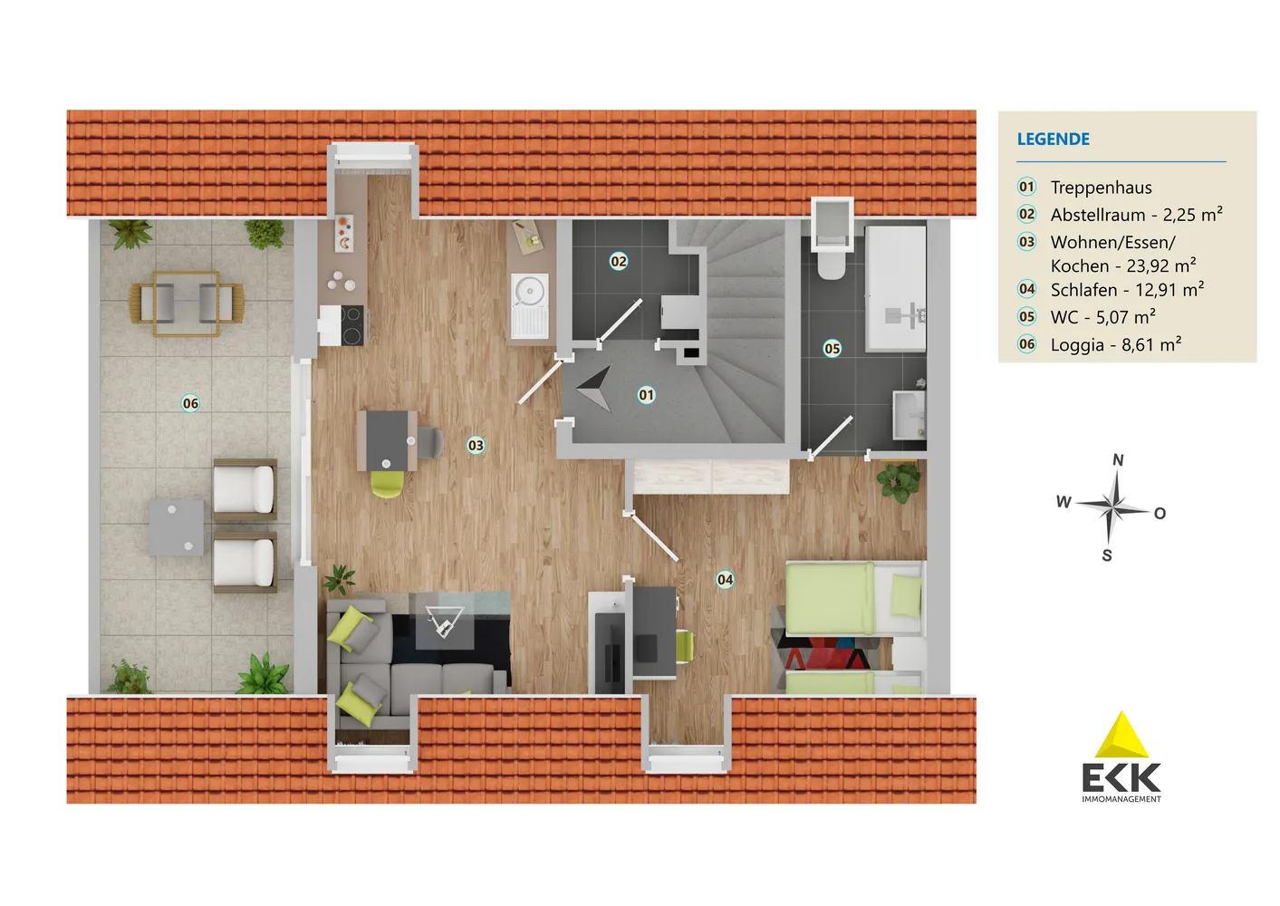 2 Zimmer Wohnung mit 52 m² in Köln – Bild 3