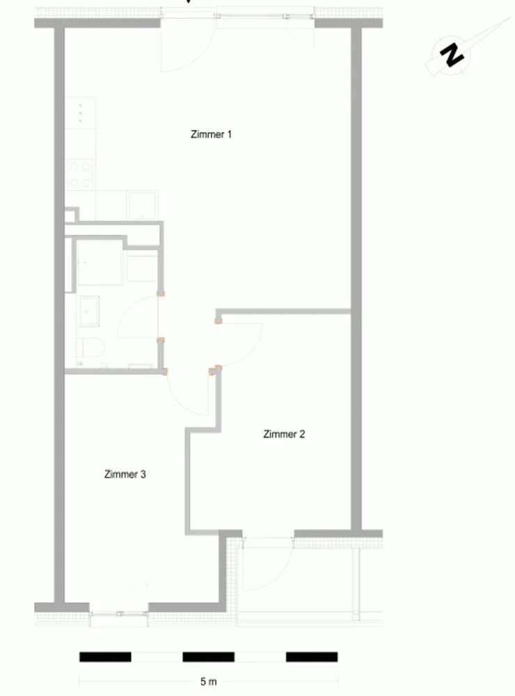 3 room apartment with 58 m² in Berlin – Photo 3