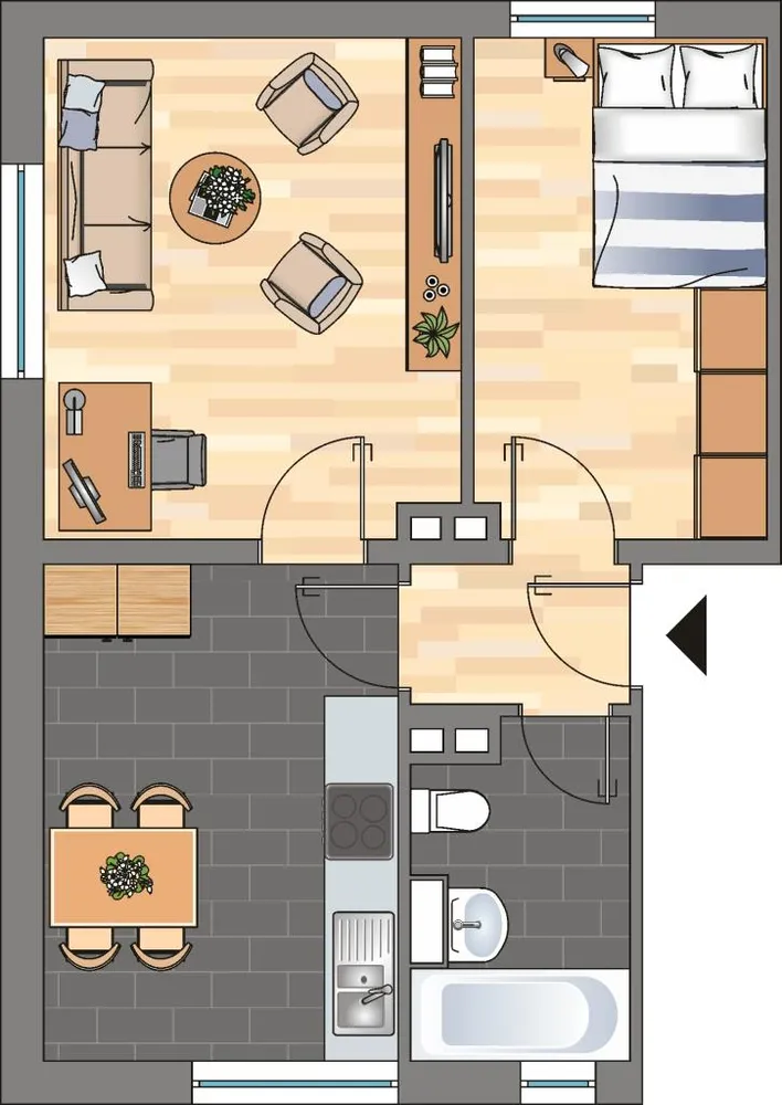 2 Zimmer Wohnung mit 41 m² in Kiel – Bild 6