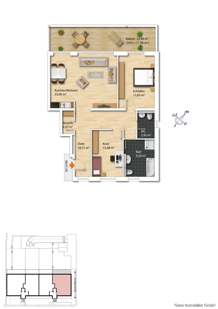 3 Zimmer Wohnung mit 110 m² in Essen – Bild 11