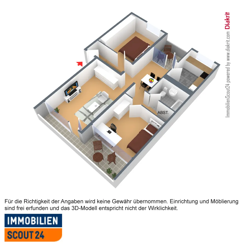 3 Zimmer Wohnung mit 75 m² in Monheim am Rhein – Bild 1