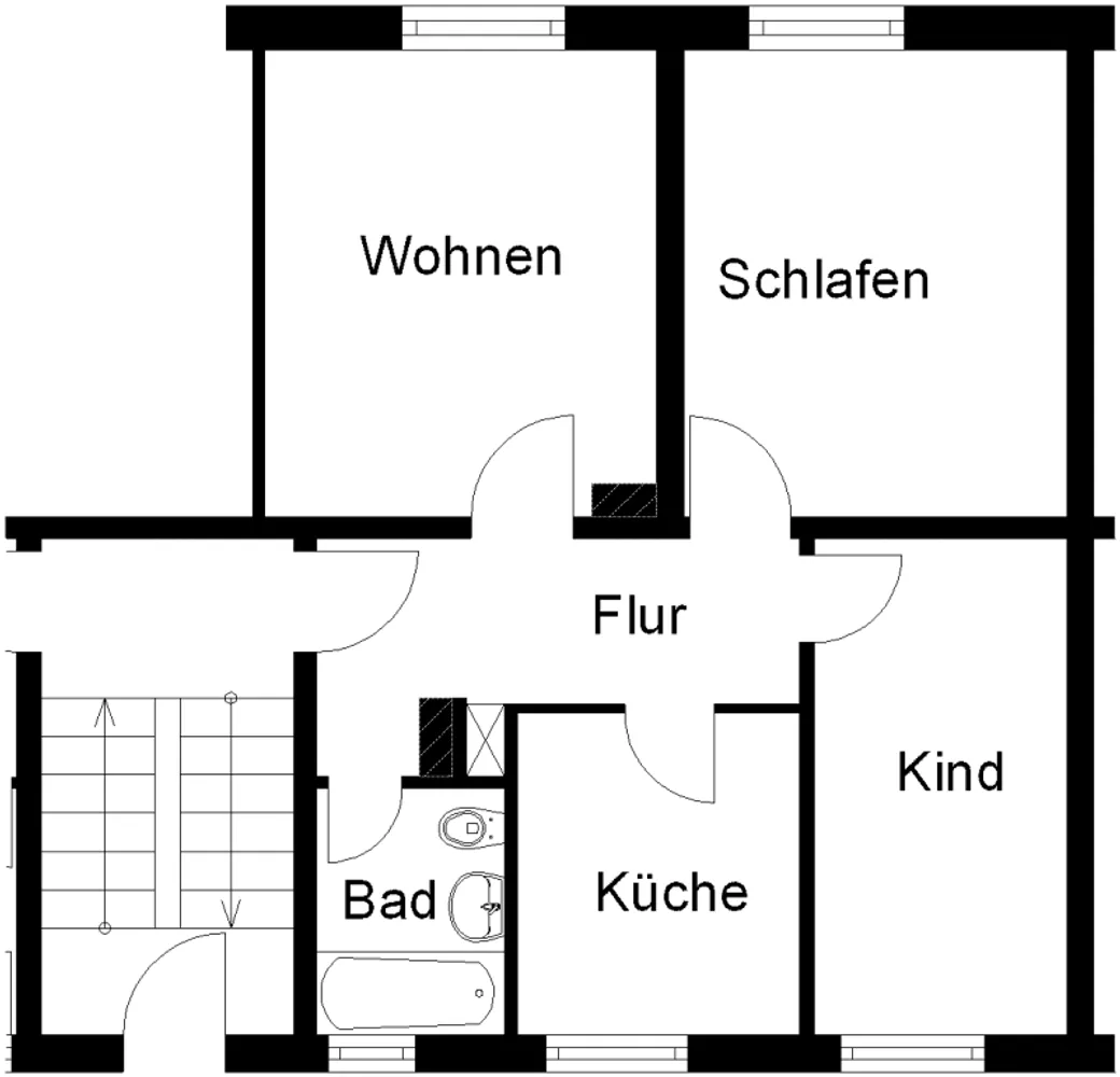 3 Zimmer Wohnung mit 56 m² in Osnabrück – Bild 1