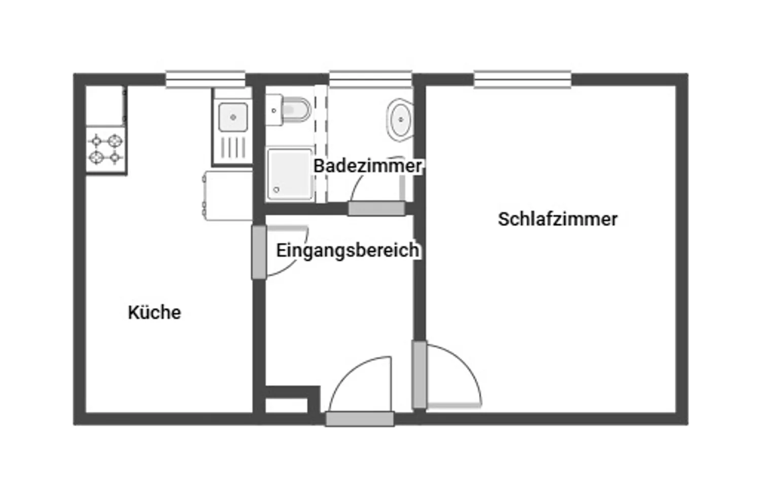 1 Zimmer Wohnung mit 34 m² in Bochum – Bild 2