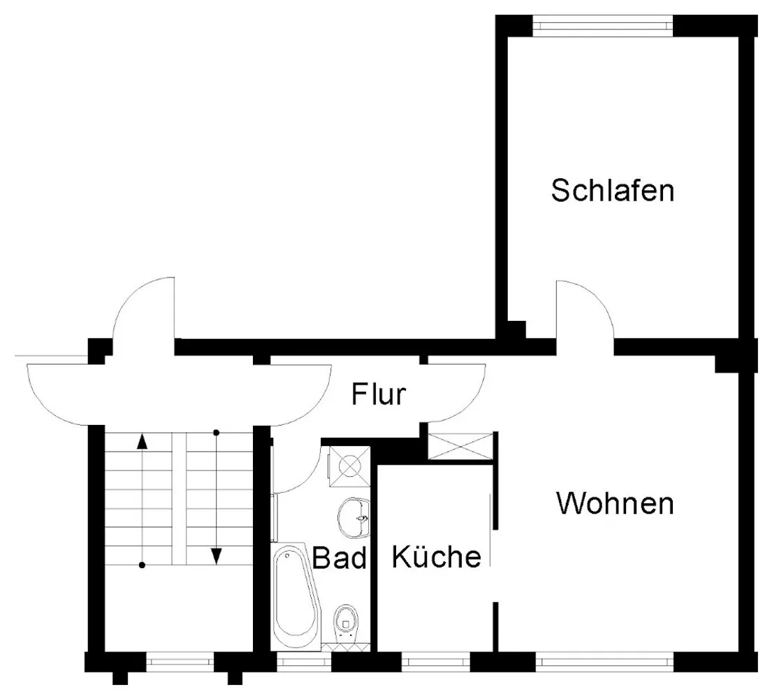 2 Zimmer Wohnung mit 42 m² in Wuppertal – Bild 2