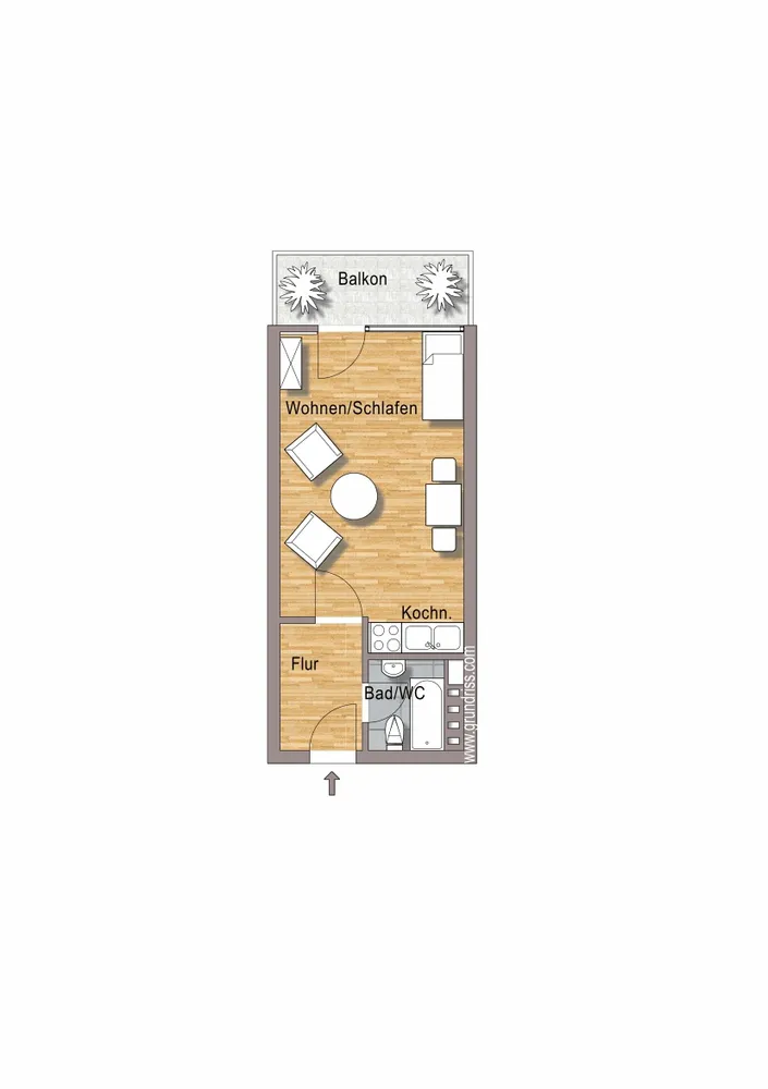 1 Zimmer Wohnung mit 29 m² in Stuttgart – Bild 6