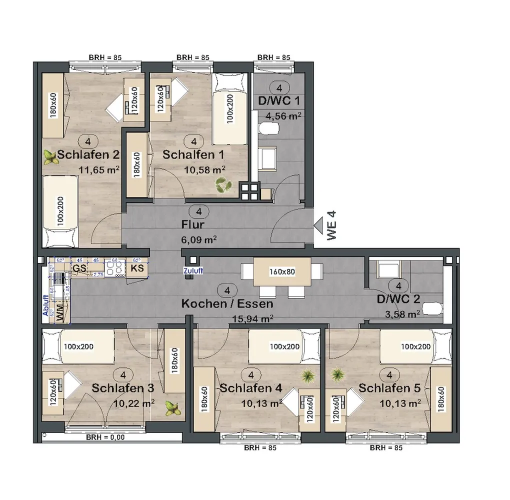 WG-Zimmer mit 85 m² in Nürnberg – Bild 9