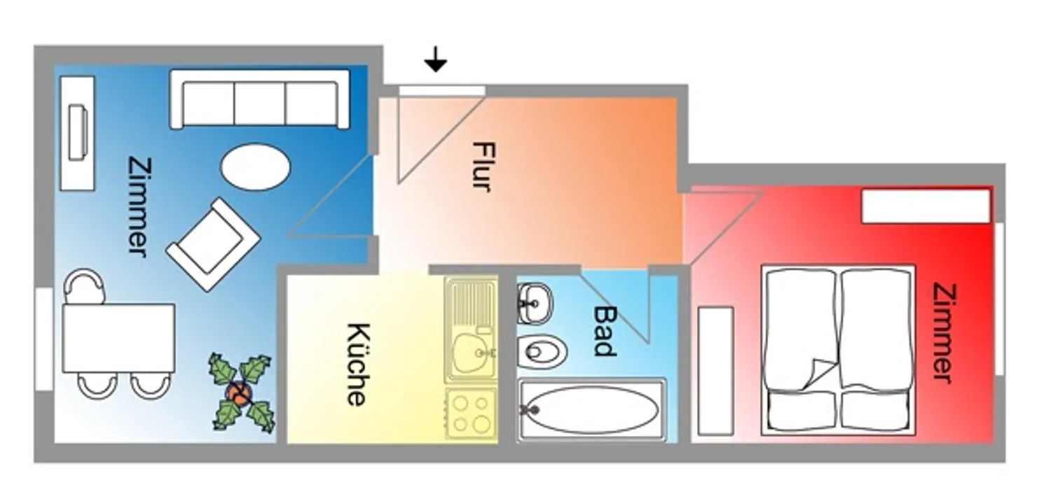 2 Zimmer Wohnung mit 42 m² in Dessau-Roßlau – Bild 6