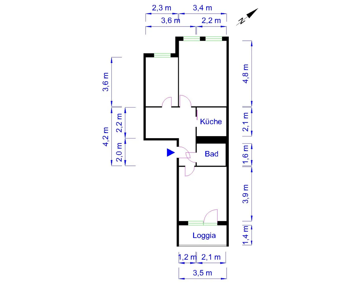 3 room apartment with 59 m² in Magdeburg – Photo 6