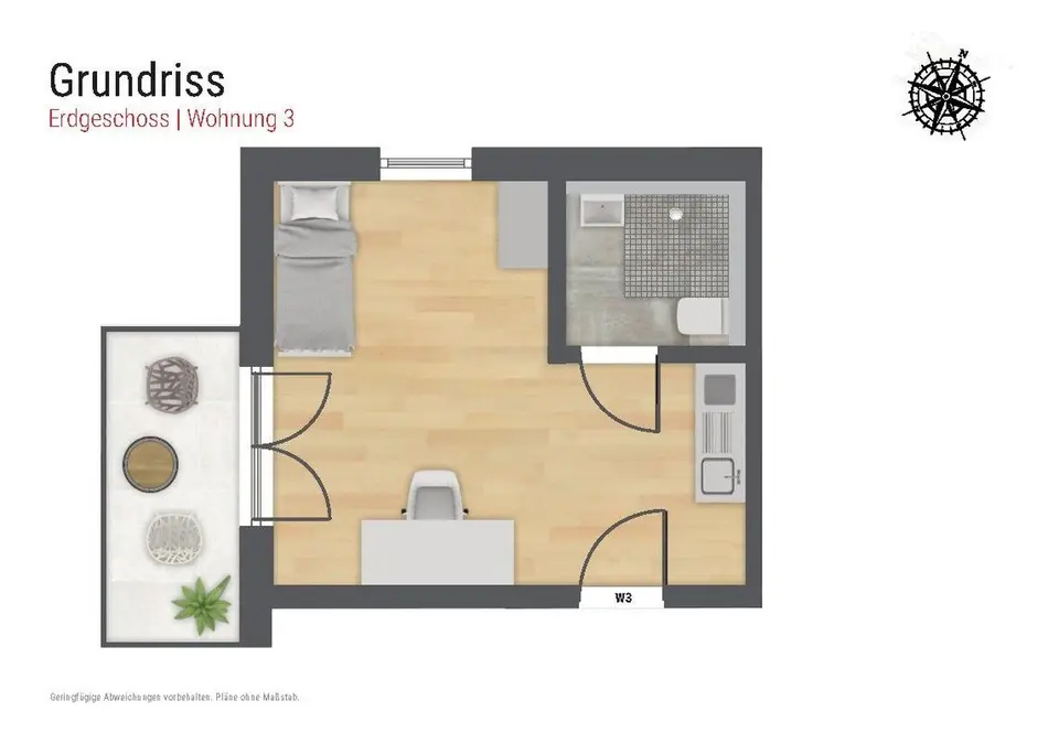 2 Zimmer Wohnung mit 27 m² in Augsburg – Bild 9