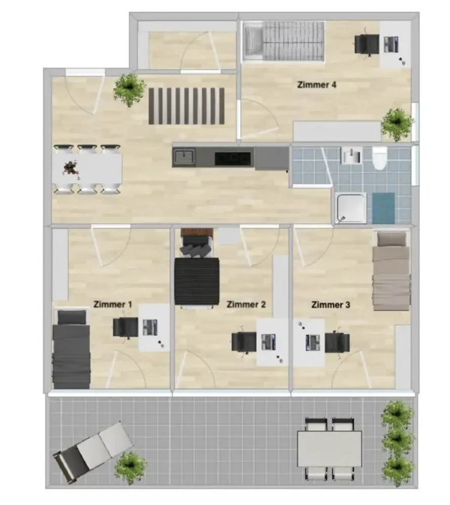 1 Zimmer Wohnung mit 44 m² in Tübingen – Bild 2