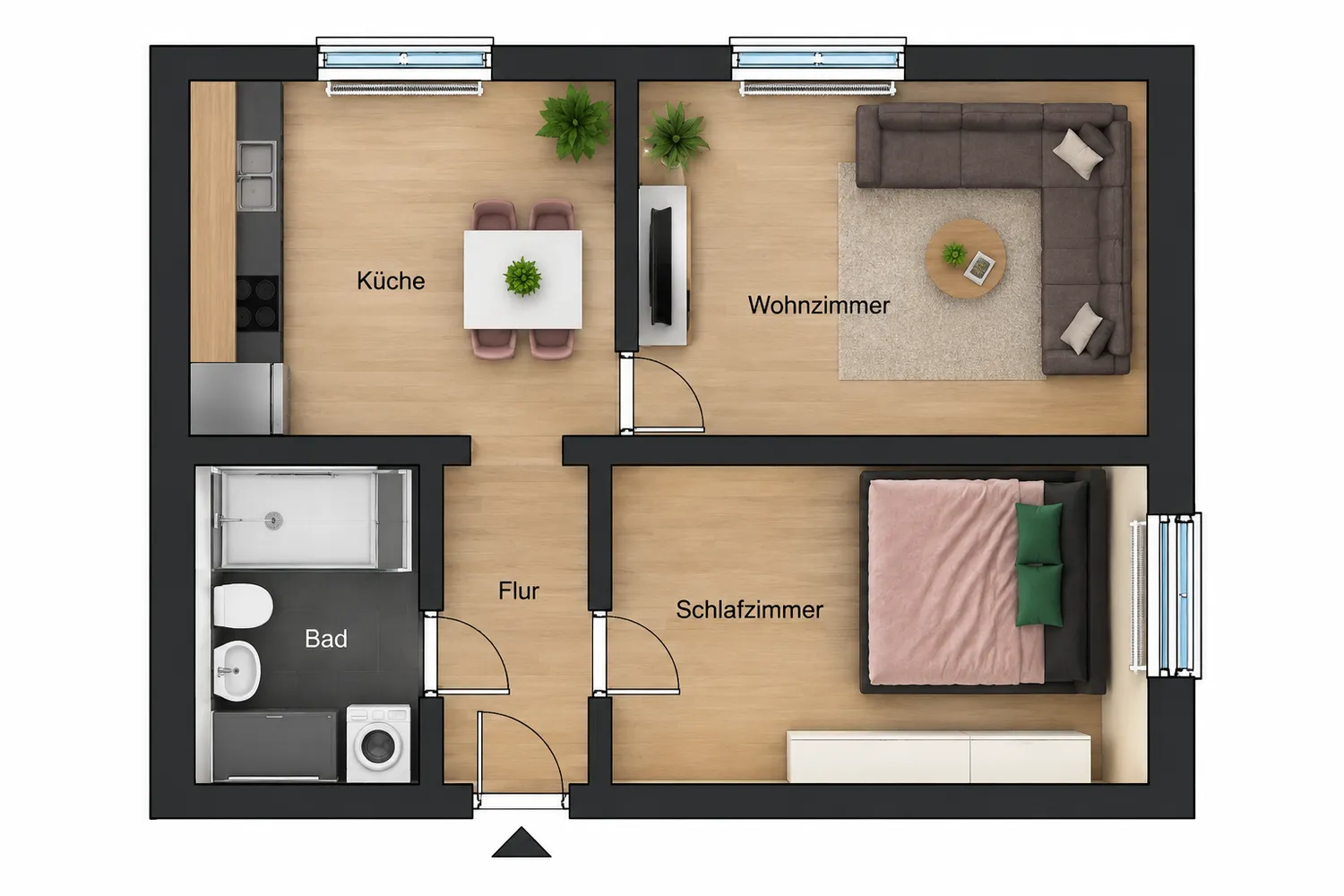 3 Zimmer Wohnung mit 43 m² in Dortmund – Bild 3